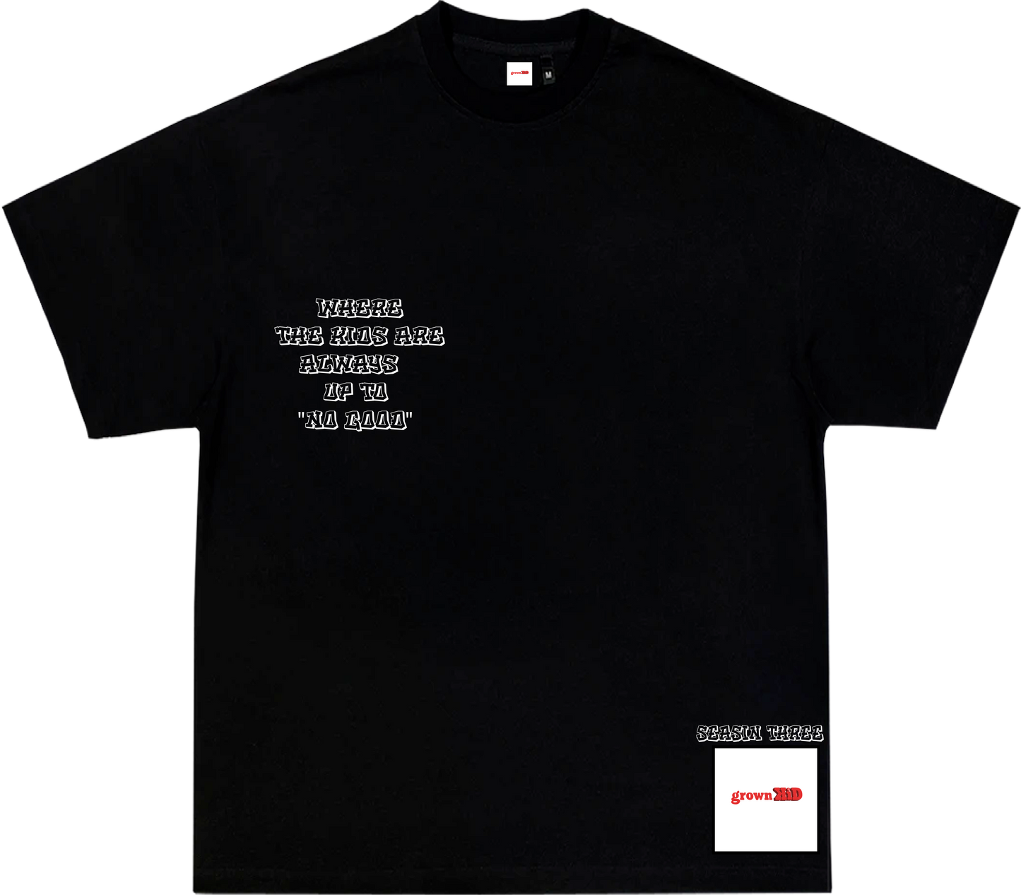 "I LOVE MY BLOCK " TEE in BLACK