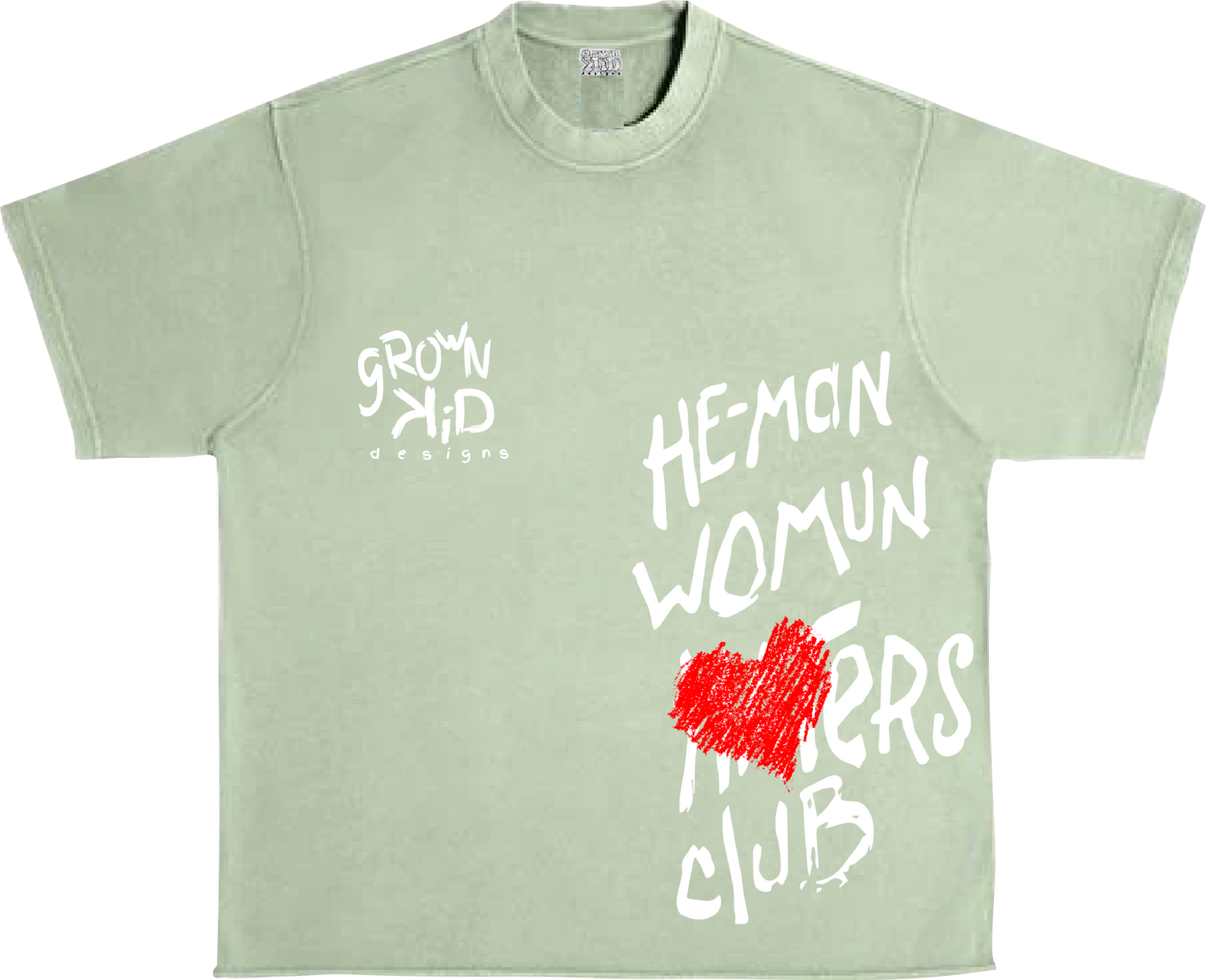 "DEAR DARLA" TEE in MINT GREEN