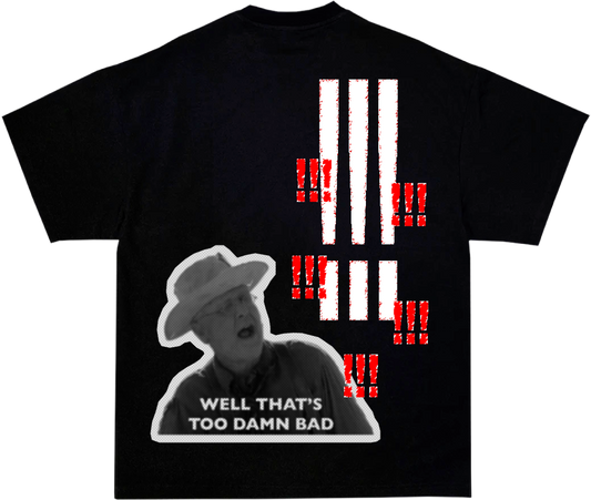 "I'M TIRED OF THIS GRANDPA" TEE in BLACK